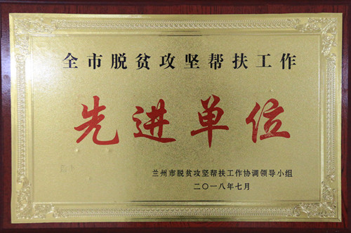 全市脱贫攻坚帮扶事情先进单位-兰州新区AB娱乐集团门户网站