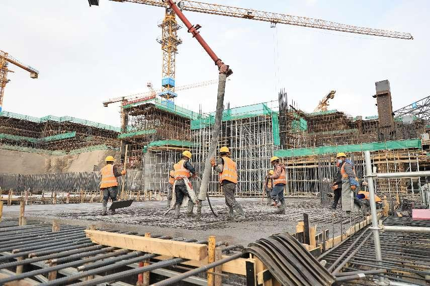 以实干致敬劳动节 新区AB娱乐集团“五一”施工一直歇-兰州新区AB娱乐集团门户网站