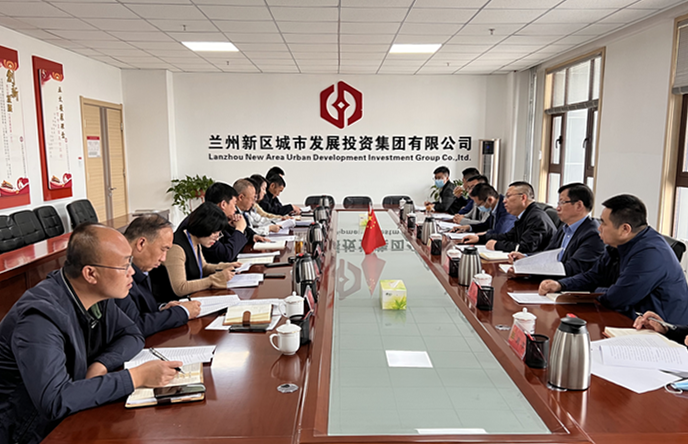 新区AB娱乐集团与甘肃建投建材集团举行战略相助洽谈-兰州新区AB娱乐集团门户网站