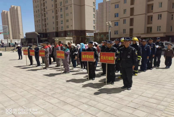 瑞岭物业开展消防应急实战演练-兰州新区AB娱乐集团门户网站