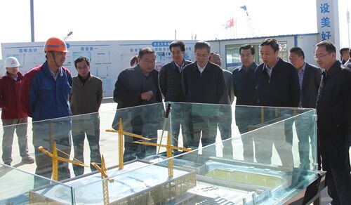 郝远调研科教园区省体育馆、现代职业学院项目-兰州新区AB娱乐集团门户网站