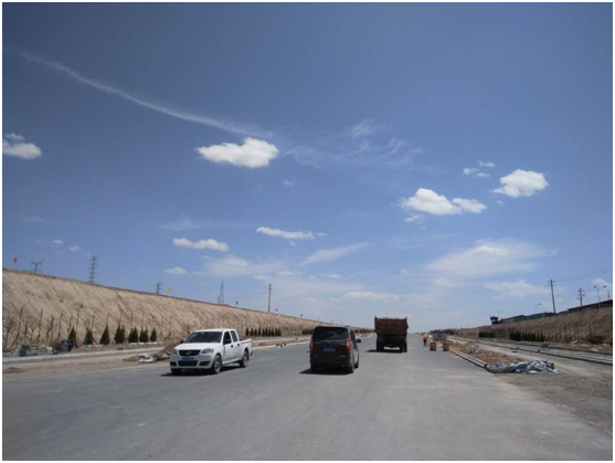 兰州新区纬六十三路主车道全线意会-兰州新区AB娱乐集团门户网站