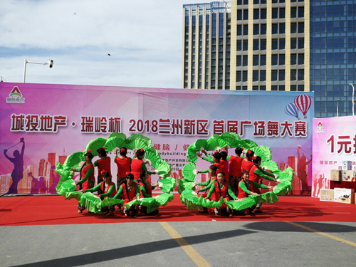 兰州新区职教园区商业一期广场舞大赛火热开赛-兰州新区AB娱乐集团门户网站