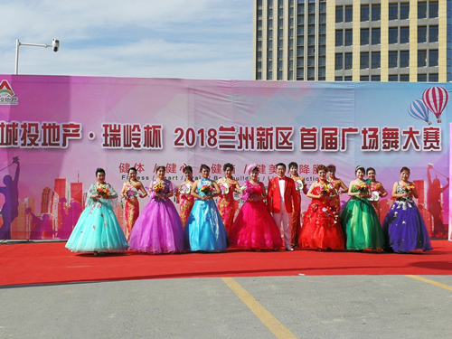 兰州新区职教园区商业一期广场舞大赛火热开赛-兰州新区AB娱乐集团门户网站