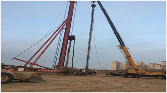 兰州新区瑞岭名郡项目第一根桩基顺遂完成-兰州新区AB娱乐集团门户网站