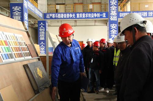 兰州新区中川商务中心项目开展室内外装饰装修工程观摩活动-兰州新区AB娱乐集团门户网站