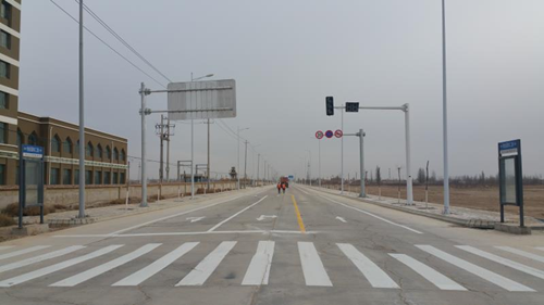 新区北站物流园BW4#路配套工程通过交工验收-兰州新区AB娱乐集团门户网站