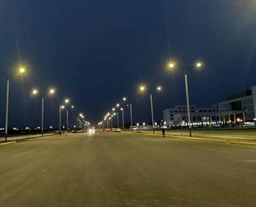 兰州新区经二十七路（纬三十四路- 纬三十二路）照明工程顺遂完工-兰州新区AB娱乐集团门户网站