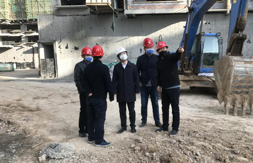 魏千山检查指导城建公司在建项目-兰州新区AB娱乐集团门户网站