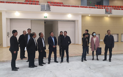 省发改委调研甘肃省体育馆项目-兰州新区AB娱乐集团门户网站